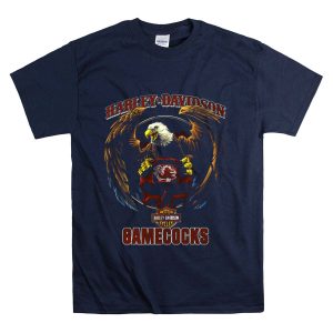 Hd South Carolina Gamecocks Eagle Motor Cycles T-Shirt