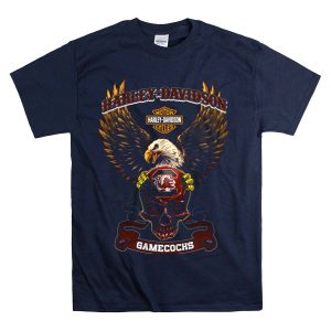 Hd South Carolina Gamecocks Eagle Skull T-Shirt