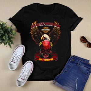 Hd Usc Trojans Eagle And Skull T-Shirt