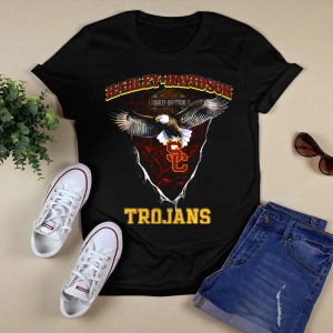Hd Usc Trojans Motor Cycles Eagle T-Shirt