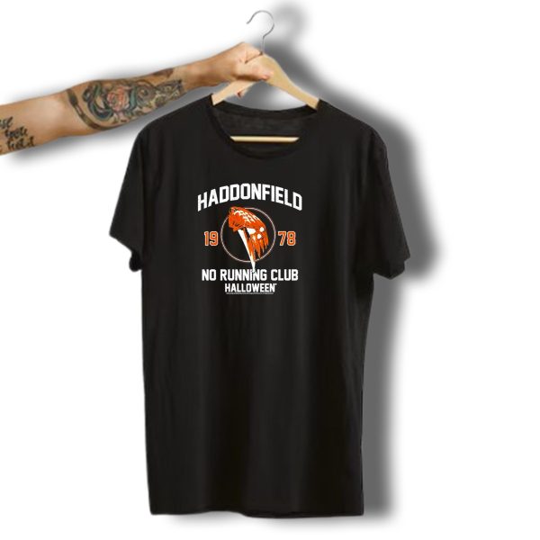 Haddonfield 1978 No Running Club Halloween Pumpkin Knife T Shirt t shirt 1