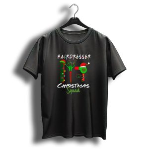 Hairdresser Christmas Squad Funny Matching Team T-Shirt
