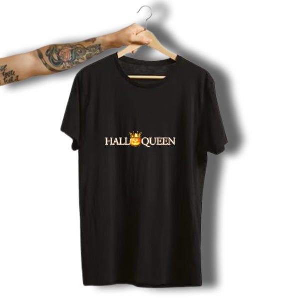 Halloqueen Pumpkin Crown Womens Halloween T Shirt t shirt 1