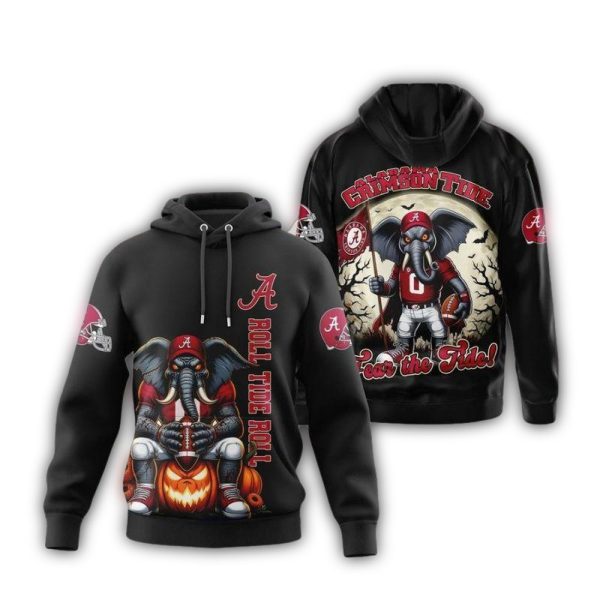 Halloween Alabama Crimson feel the Tide AOP Hoodie 1