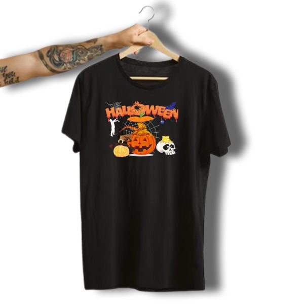 Halloween Bearded Dragon Pumpkin Witch Zombie Skull T Shirt t shirt 1