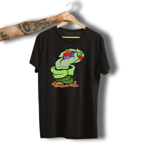 Halloween Candy Monster Zombie Hand Rising Horror T Shirt t shirt 1