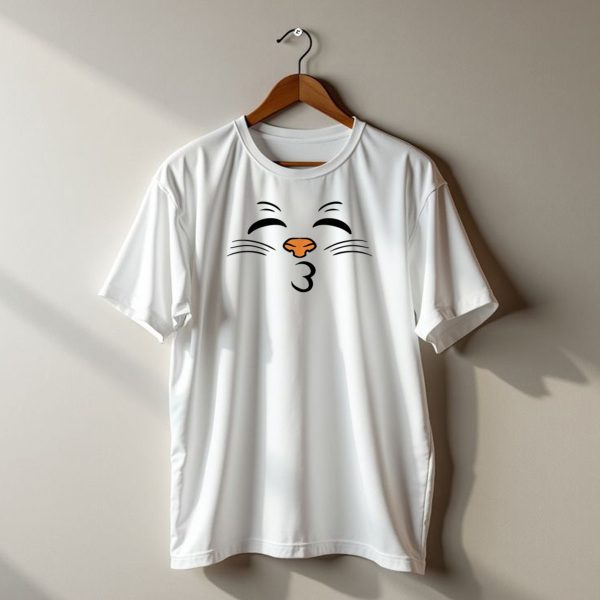 Halloween Cat Emoji Kissing Face With Closed Eyes T Shirt t shirt 1