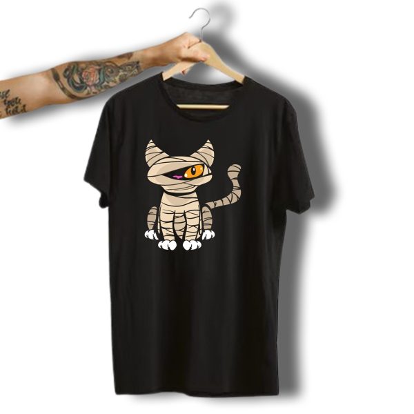 Halloween Cat Mummy Horror Monster Zombie Scary Cute T Shirt t shirt 1 1