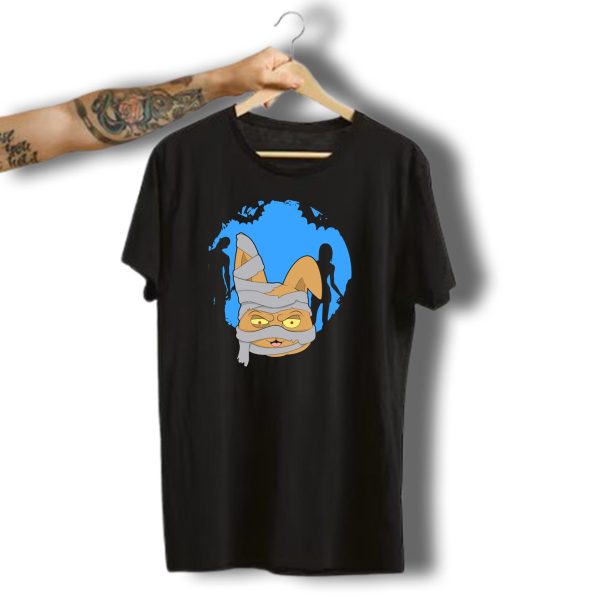 Halloween Cat Mummy With Zombie T Shirt t shirt 1