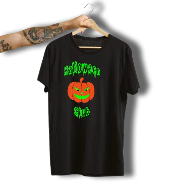 Halloween Club Jack O Lantern Pumpkin T Shirt t shirt 1