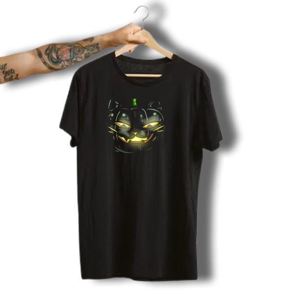 Halloween Costume Jackolantern Pumpkin Cat Face T Shirt t shirt 1