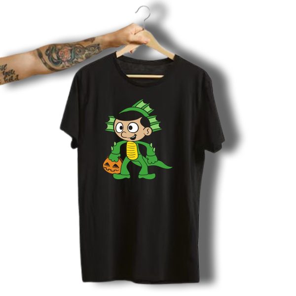 Halloween Costume Trick Or Treat Candy Monster With Pumpkin Basket T Shirt t shirt 1
