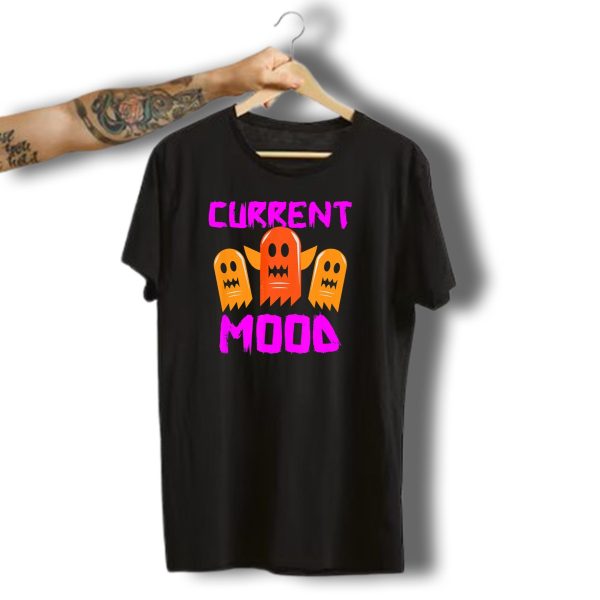 Halloween Current Mood Funny Ghouls Ghost Trio T Shirt t shirt 1 1