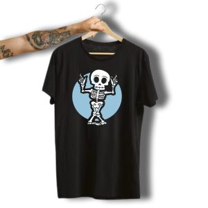 Halloween Funny Skeleton Dance Pose T-Shirt