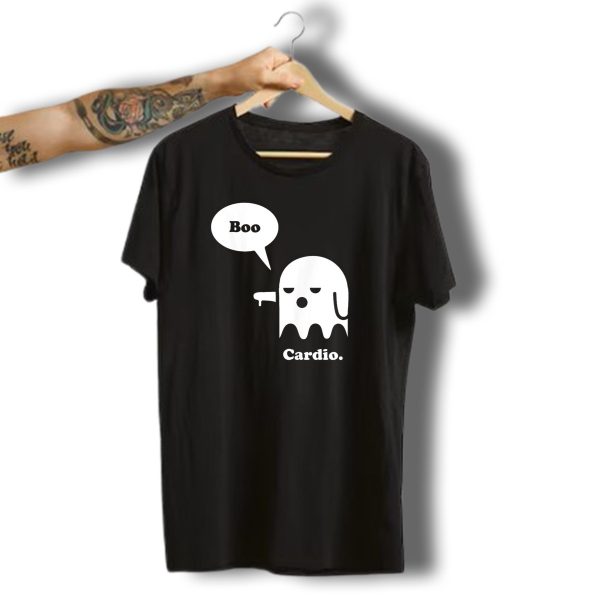 Halloween Ghost Boo Cardio Funny Workout T Shirt t shirt 1 1