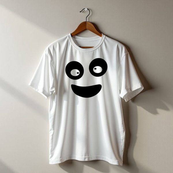 Halloween Ghost Face Funny Smiling Eyes T Shirt t shirt 1