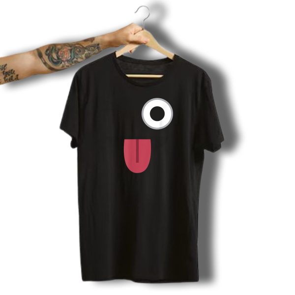 Halloween Ghost Winking Tongue Emoji Face T Shirt t shirt 1