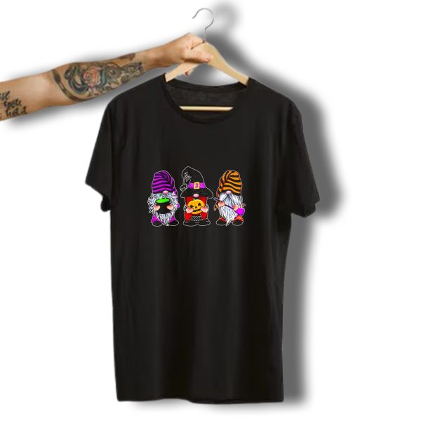 Halloween Gnomes Cute Autumn Pumpkin Fall Funny Holiday Wizard Hat Cauldron T Shirt t shirt 1