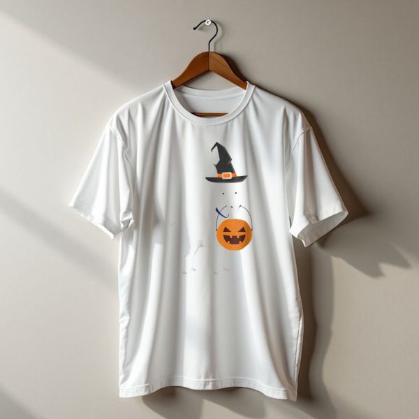 Halloween Goat Witch With Pumpkin Bucket t shirt 1