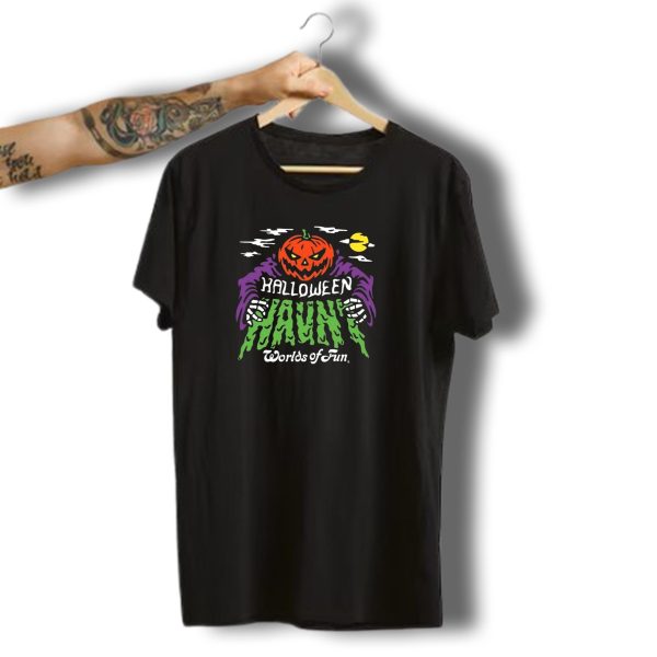Halloween Haunt Pumpkin Worlds Of Fun T Shirt t shirt 1