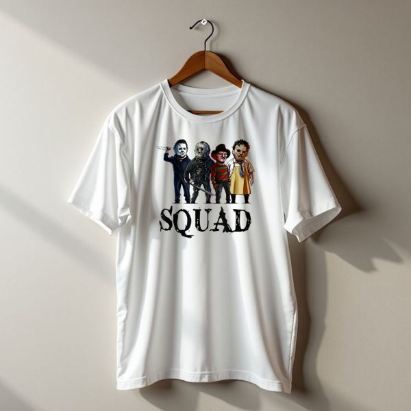 Halloween Horror Movies Fan Lover Squad Iconic Characters T Shirt t shirt 1