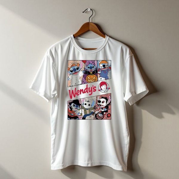 Halloween Horror Stitch Characters Wendys Crossover T Shirt t shirt 1