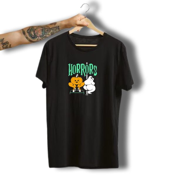 Halloween Horrors Pumpkin And Ghost Dance Scene T Shirt t shirt 1 2