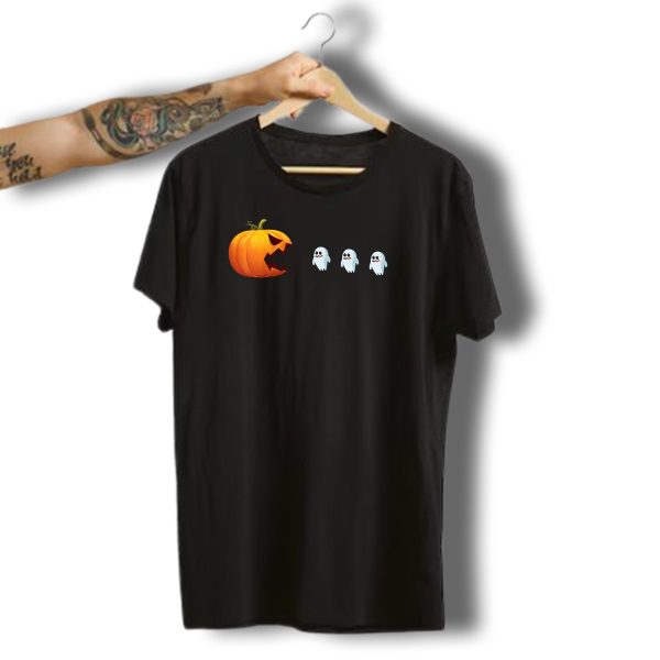 Halloween Jackolantern Chasing Ghosts Pumpkin Ghost Hunter T Shirt t shirt 1