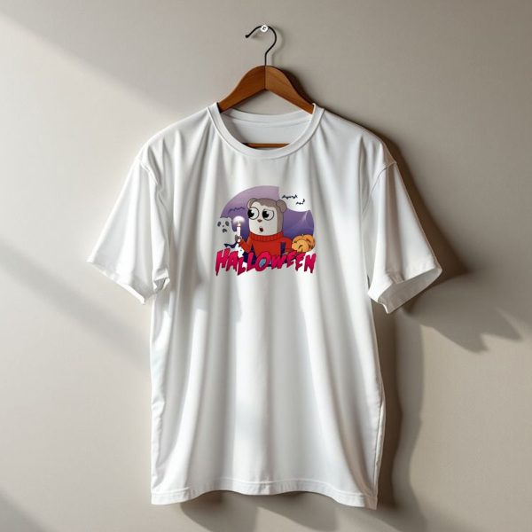 Halloween Jimmy Cartoon Candle Ghost Pumpkin Bats T Shirt t shirt 1