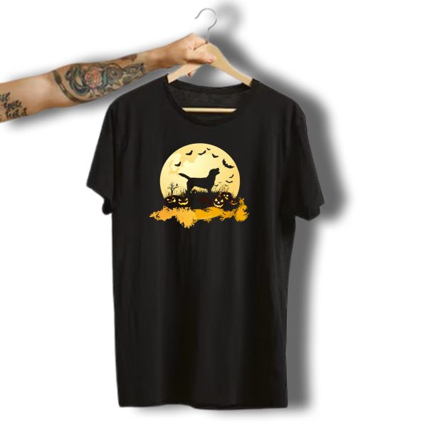 Halloween Labrador Retriever Pumpkin Patch Bat T Shirt t shirt 1