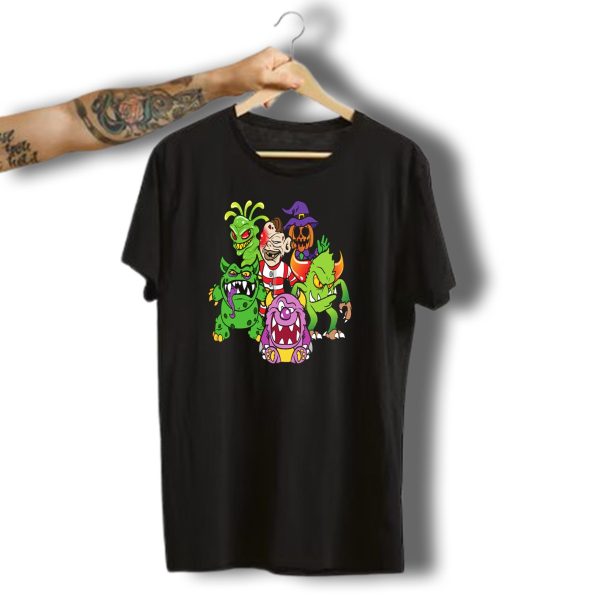 Halloween Monster Zombie Horror Creepy Cartoon Creatures T Shirt t shirt 1