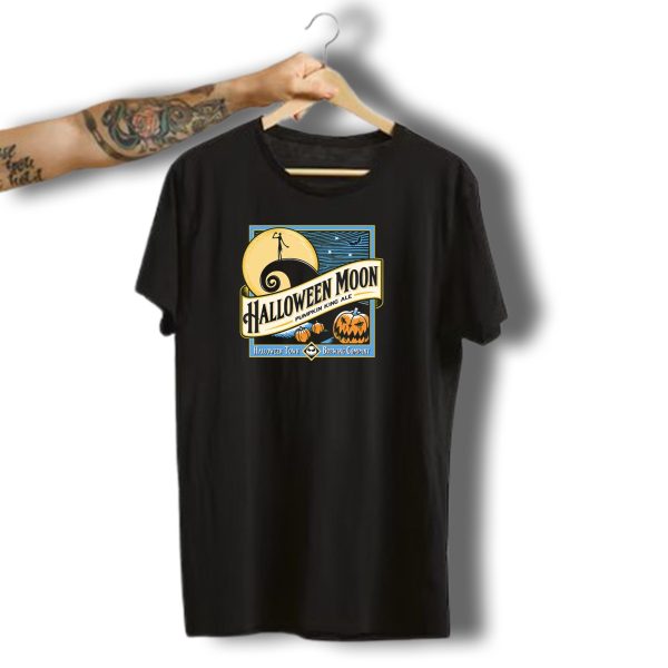 Halloween Moon Pumpkin King Ale Halloween Town Brewing Company T Shirt t shirt 1