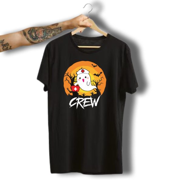 Halloween Nurse Ghost Crew Hospital T Shirt t shirt 1