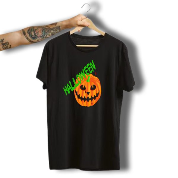 Halloween Pumpkin Cheshire Cat Face T Shirt t shirt 1