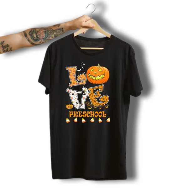 Halloween Pumpkin Love Preschool Candy Corn T Shirt t shirt 1