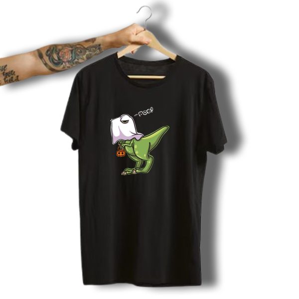 Halloween Pumpkin Rex Dinosaur Boo T Shirt t shirt 1