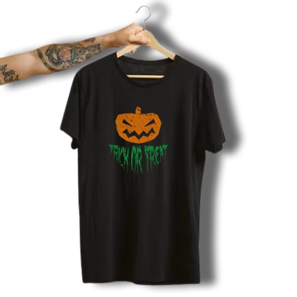 Halloween Pumpkin Trick Or Treat Jack O Lantern Spooky Face T Shirt t shirt 1