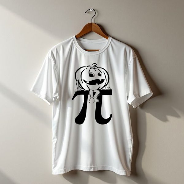 Halloween Pumpkinpi Funny Pumpkin Sitting On Pi T Shirt t shirt 1