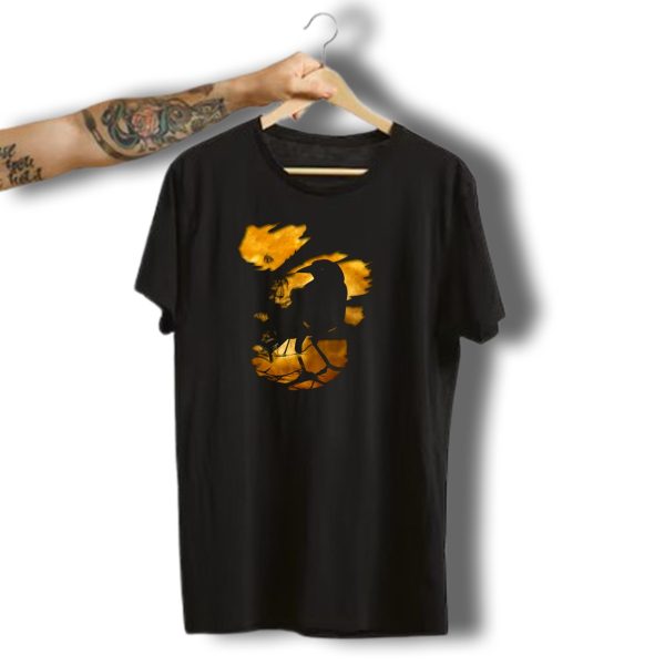 Halloween Scary Pumpkin Raven Crow Kuerbis Trick T Shirt t shirt 1