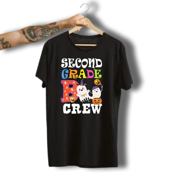 Halloween Second Grade Boo Crew Ghosts And Pumpkins T Shirt t shirt 1
