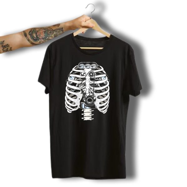 Halloween Skeleton Engine Mechanic Funny Car Engineer Me T Shirt t shirt 1