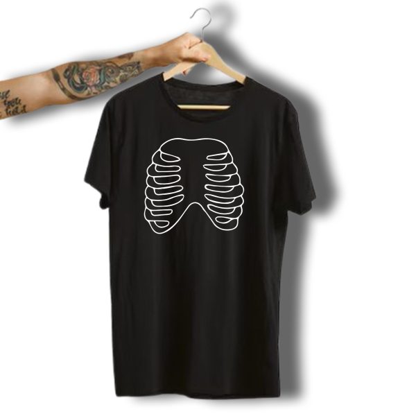 Halloween Skeleton Rib Cage Anatomy Costume T Shirt 1 t shirt 1