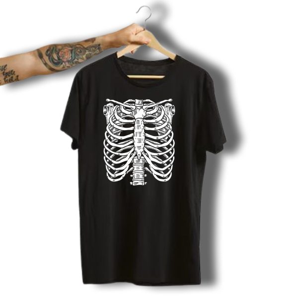 Halloween Skeleton Ribcage Premium Costume T Shirt 1 t shirt 1