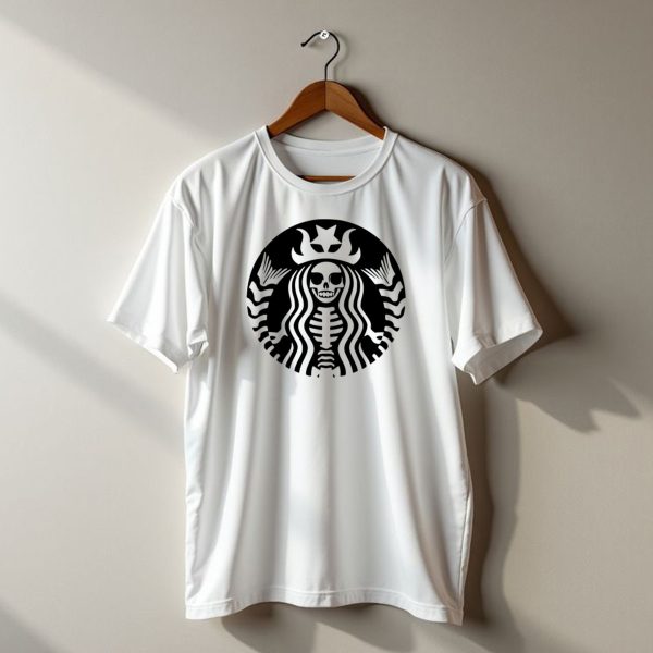 Halloween Skeleton Starbucks Logo Costume T Shirt 1 t shirt 1
