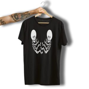 Halloween Skeleton Twins Baby Maternity T-Shirt