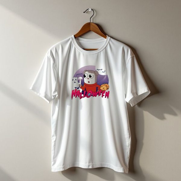 Halloween Spooky Pumpkin Ghost Candle Bat T Shirt t shirt 1