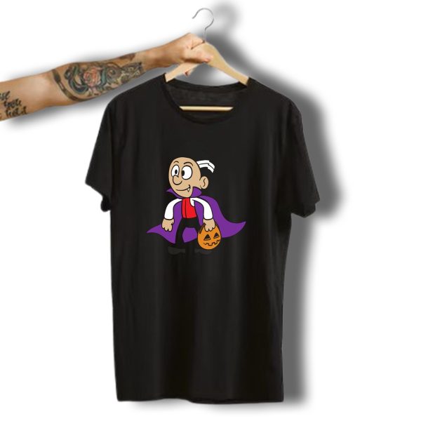 Halloween Trick Or Treat Vampire With Pumpkin Monster Zombie T Shirt t shirt 1