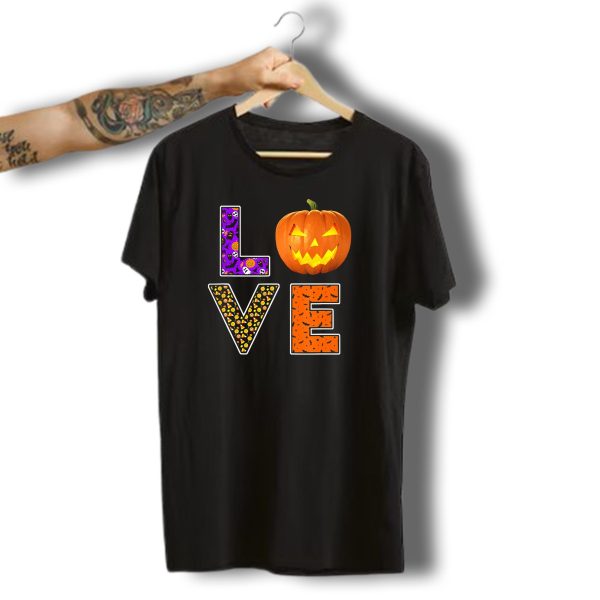 Halloween Trick Treat Love Pumpkin Pat T Shirt t shirt 1