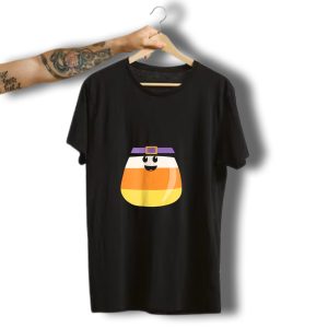 Halloween With Chip The Candy Corn Witch Hat Smiling T-Shirt