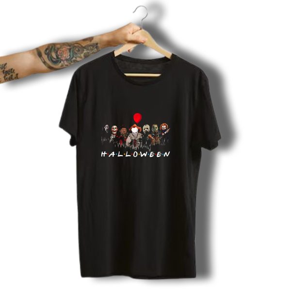 Halloween Zn699 Horror Movie Villains Group Red Balloon T Shirt t shirt 1